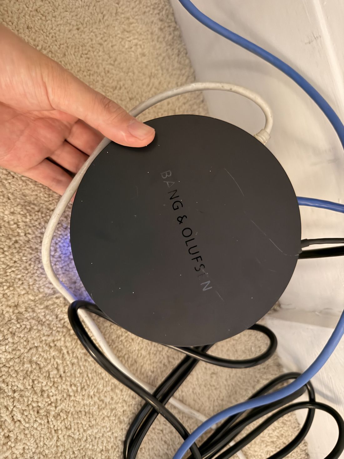 A Bang & Olufsen network audio device in the home